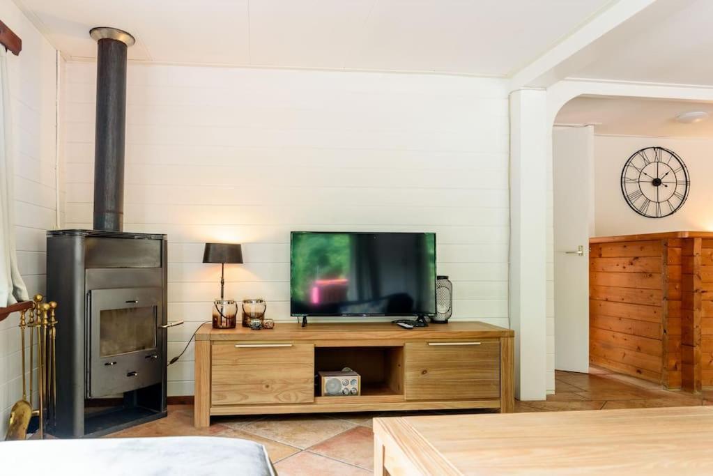 Spacious Wooden Cottage With Infra-Red Sauna At Veluwe Putten Extérieur photo