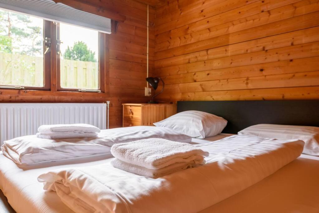 Spacious Wooden Cottage With Infra-Red Sauna At Veluwe Putten Extérieur photo